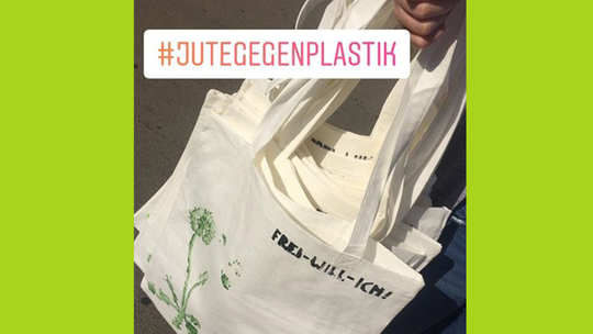 Projekt JuteSache FÖJ Aktion Jute gegen Plastik