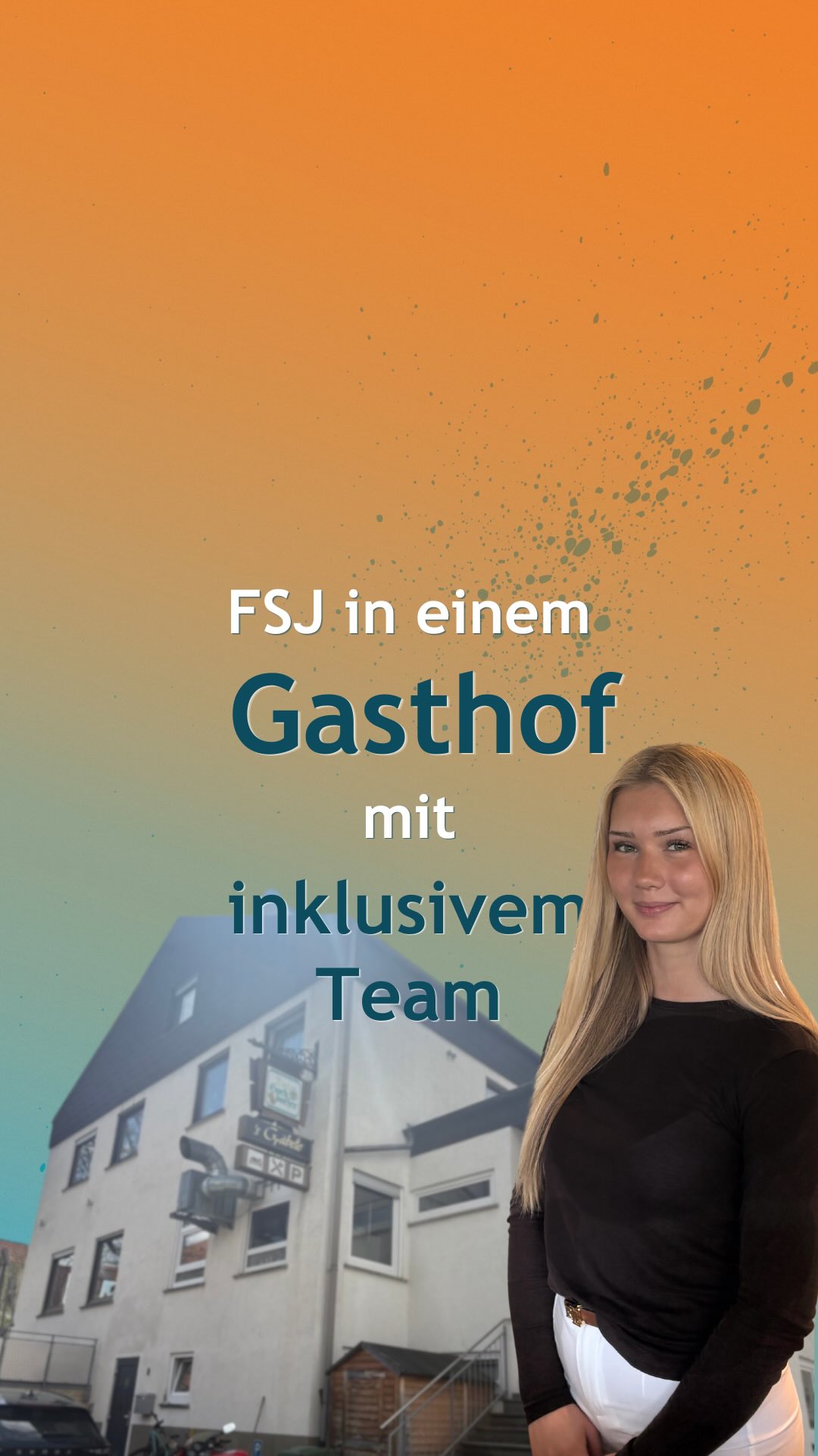 FSJ beim @gasthofsgraebele 🍽️🏨
 
Lena macht hier ihr Freiwilliges Soziales Jahr...